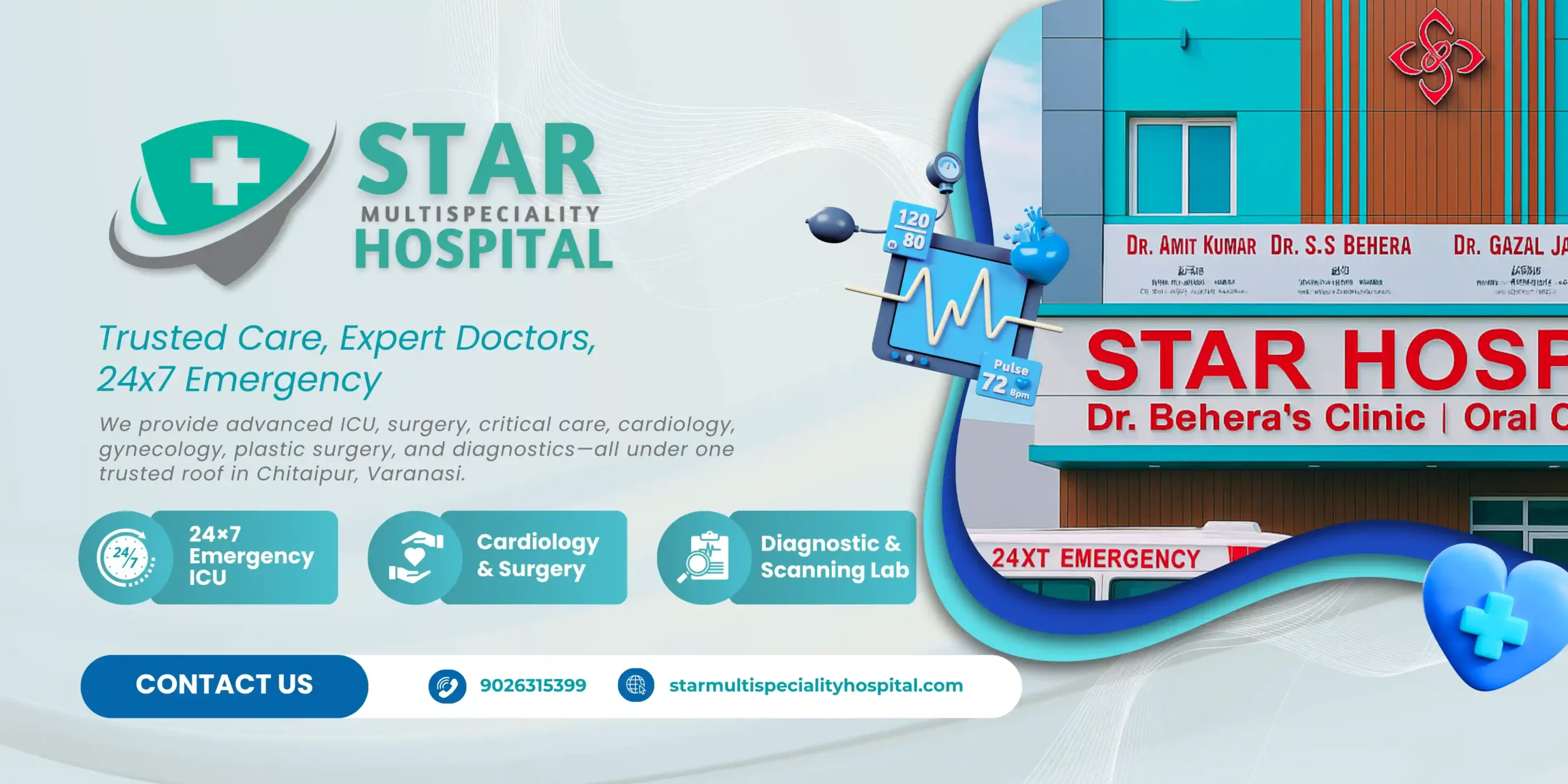 Best Heart Hospital in Varanasi – Star Hospital, Chitaipur